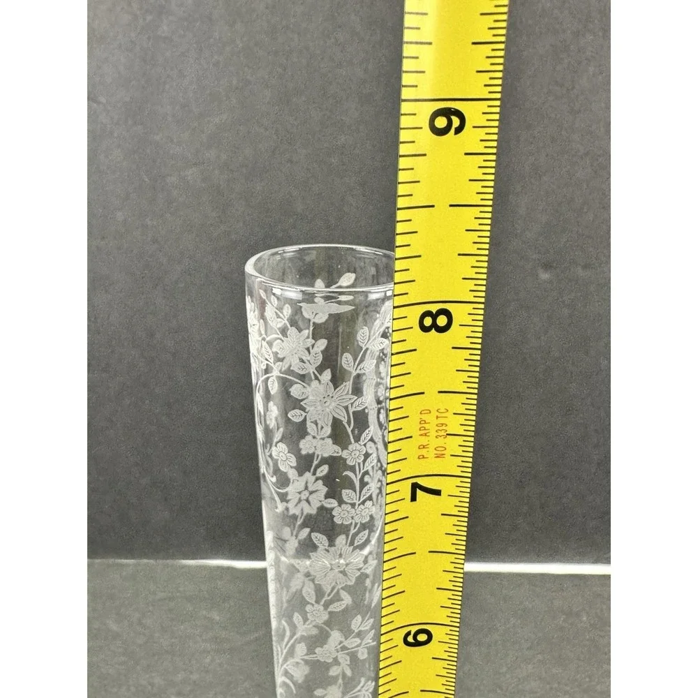 Vintage 1940s Tiffin Glass June Night Etched Crystal 8.5